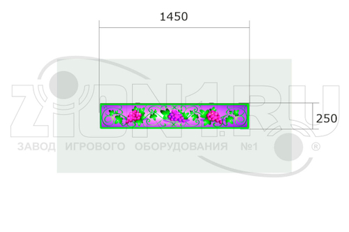 Ящик-скамья для теневых навесов «Фрукты»