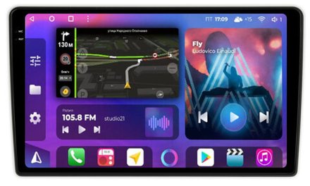 Магнитола для Lada Niva, Niva Travel 2020+ (взамен штатного экрана) - FarCar XXL9582M QLED+2K, Android 12, ТОП процессор, 8Гб+256Гб, CarPlay, 4G SIM-слот