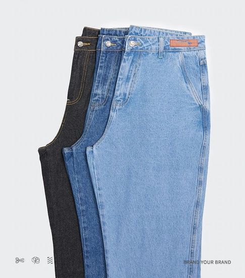 Джинсы INF Wide style 13023W21(black)