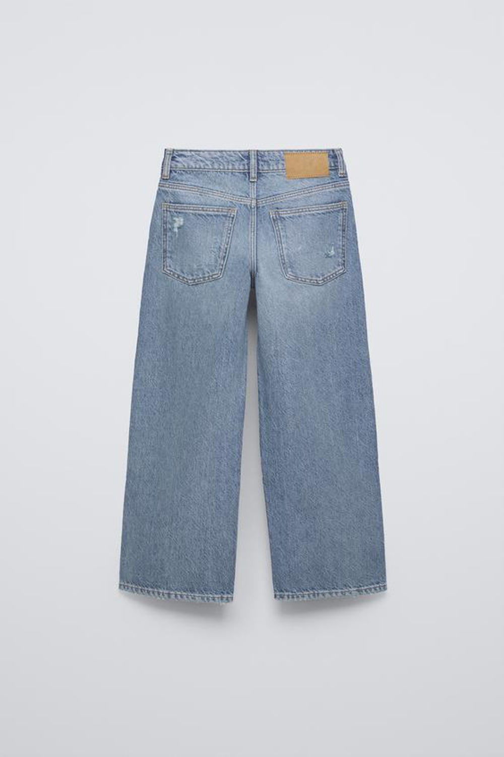 ZARA ДЖИНСЫ С ШИРОКИМИ ШТАНИНАМИ, СИНИЙ