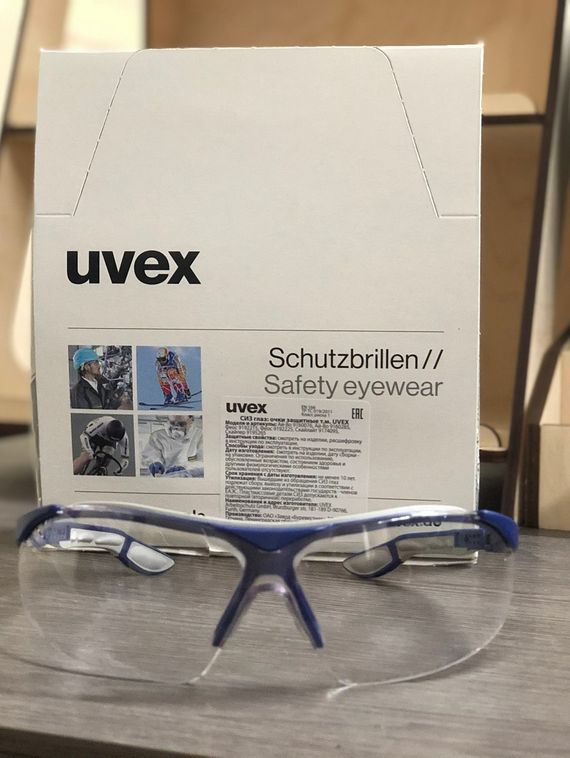Защитные очки Uvex &quot;Ай-Во&quot; (9160285) прозрачные. Премиум.