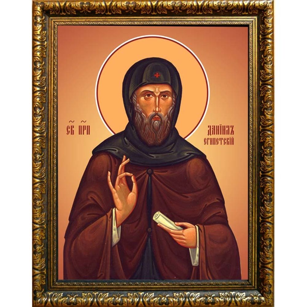Даниил Египетский преподобный. Икона на холсте.