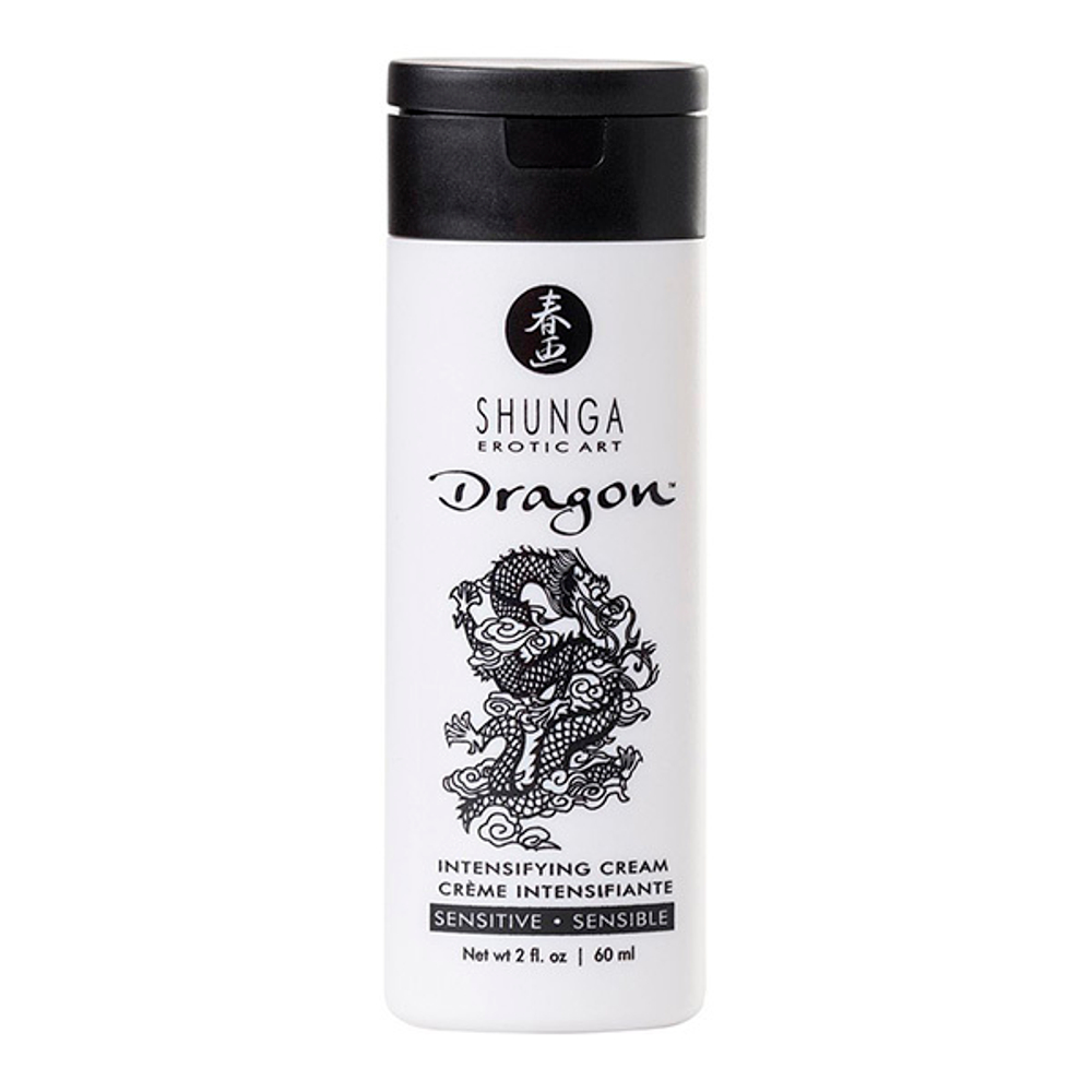 Мужской возбуждающий интимный крем эффект ледяного огня Дракон Сенситив Shunga Dragon Sensitive 60мл