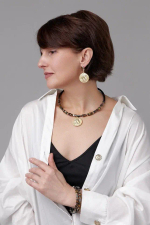 Coins Frame black gem Чокер арт.2100