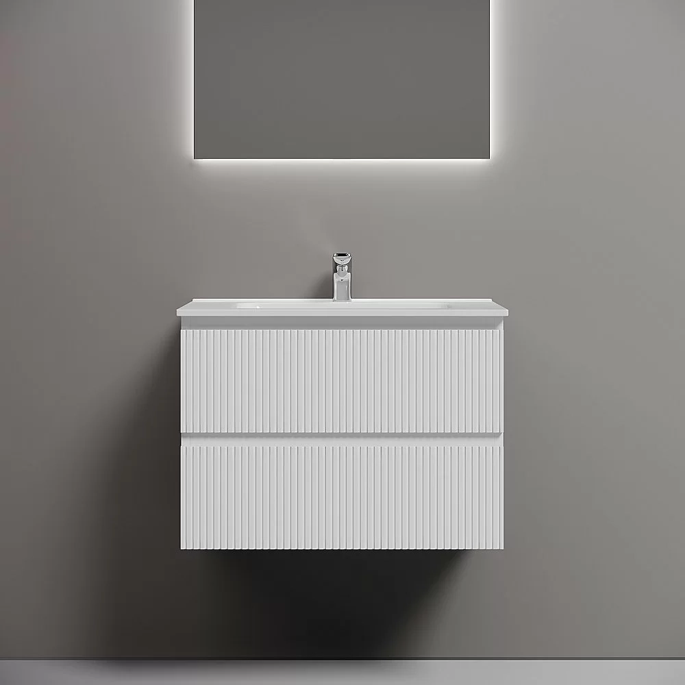 Тумба с раковиной Sancos Snob T 70 SNT70W белая матовая