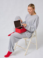 Пижама с брюками и лонгсливом " сердечки"