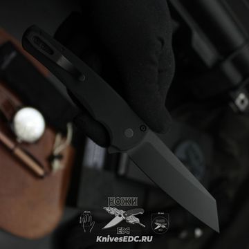 Складной нож Pro-Tech PT5203-Operator Malibu - нож складной, черн. алюм. рук-ть/тритий, черн. клинок