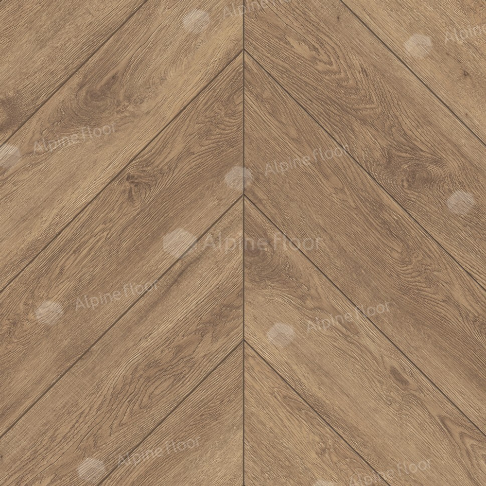 Каменно-полимерная напольная плитка Alpine Floor Chevron Гевуина ECO 18-10