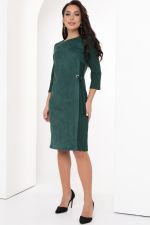 Платье  Идеальный образ (замша,изумруд) Diolche