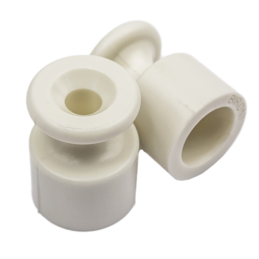 Изолятор для наружного монтажа, пластик, цвет слоновая кость (10 шт/уп) B1-551-211-10