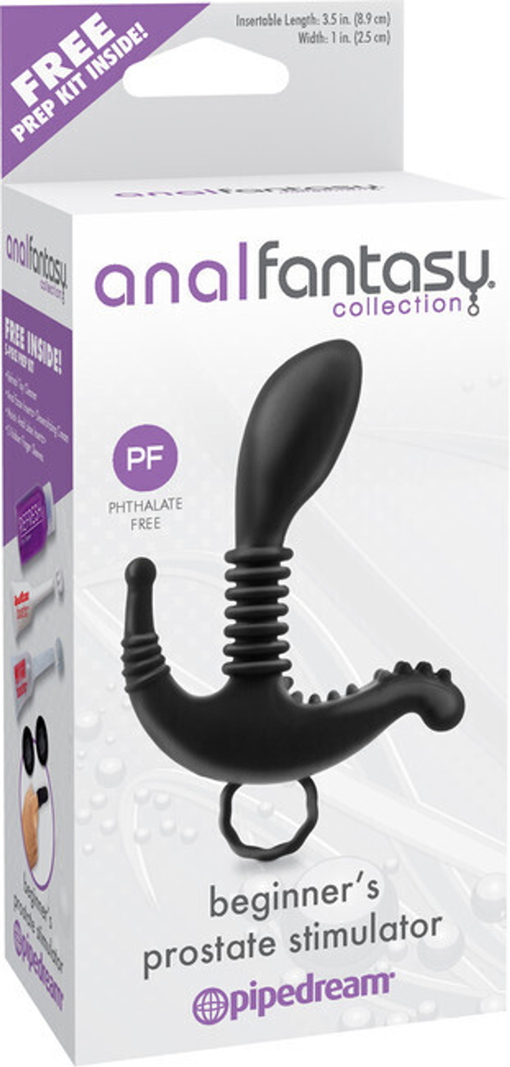 Пластиковый стимулятор простаты Beginner's Prostate Stimulator (Цвет: черный)