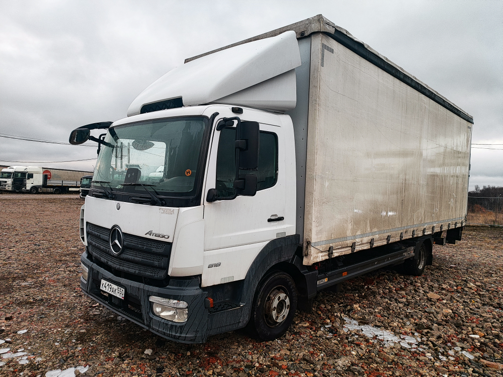 Mercedes-Benz ATEGO 4x2 Бортовой (Евроборт) с гидробортом 818 (Евроборт, дизельный, 5.1 л, 177 л.с.,