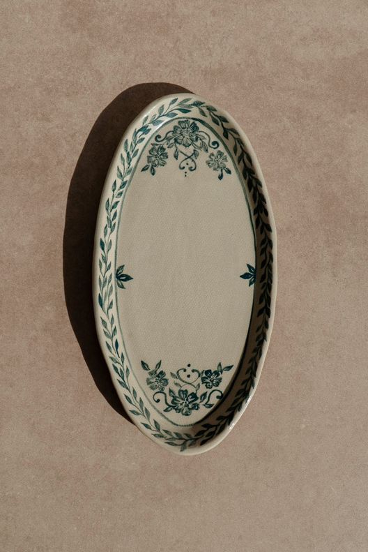 Тарелка овальная под рыбу / Bottega Alba