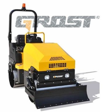 Виброкаток GROST VR3100D тандемный с отвалом - [2840 кг / Yanmar 3TNV88]