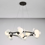 799097 Люстра CERAMO BW 9х6W(led) G9 ЧЕРНЫЙ/БЕЛЫЙ