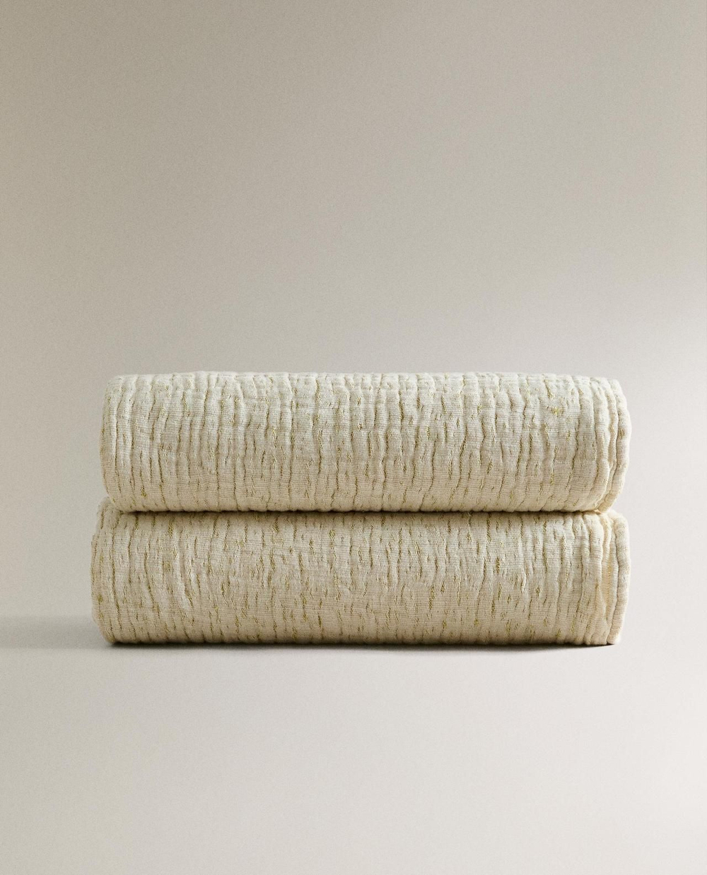 Zara Home - Хлопковый плед , зеленый, 220x240 см