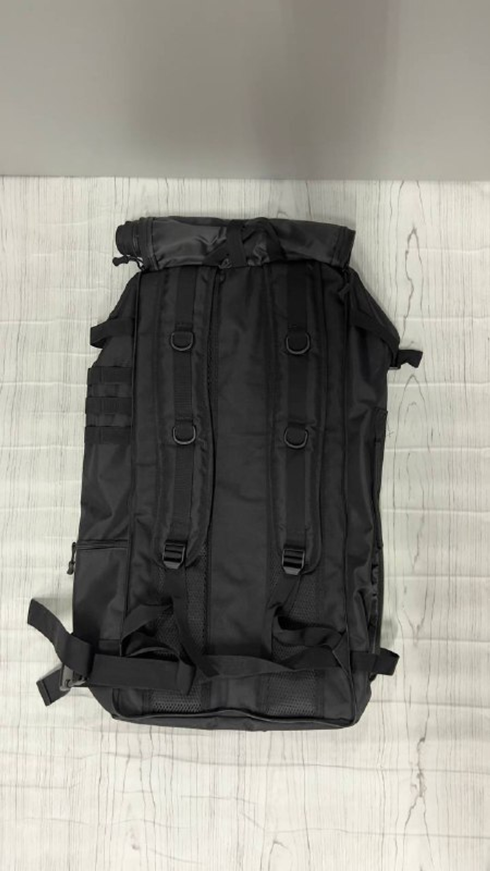 Тактическая рюкзак-сумка 70л / чёрный