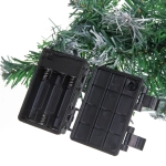 Гирлянда хвойная «Метель» 2,7 м d=25 см светодиодная, ПВХ, белое напыление, свечение-Теплый белый