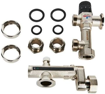 Насосно-смесительный узел Rommer RDG-0120-005010 с термостатическим клапаном 20-55°C, без насоса