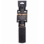 Расческа массажная «СЕКРЕТ ТВОЕЙ КРАСОТЫ», продувная, цвет черный, матовое покрытие, 4,3*22см