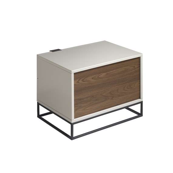 Прикроватная тумбочка Angel Cerda Estetico 7004, жемчужно-серая