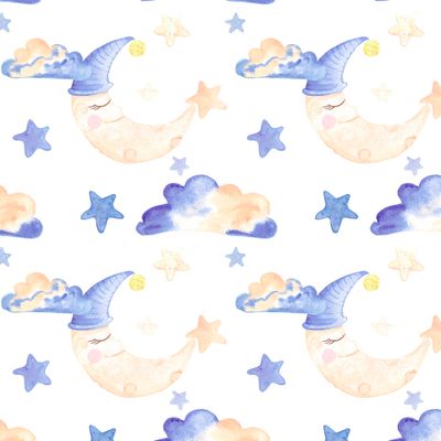 Полумесяц в облаках