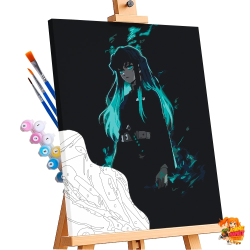 Картина по номерам Клинок рассекающий демонов Муичиро Токито