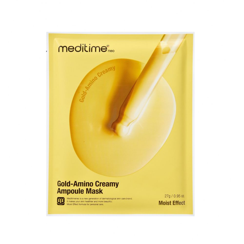 Питательная маска с аминокислотами Meditime NEO Gold-Amino Creamy Ampoule Mask