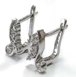 Серьги серебро Эстерелла