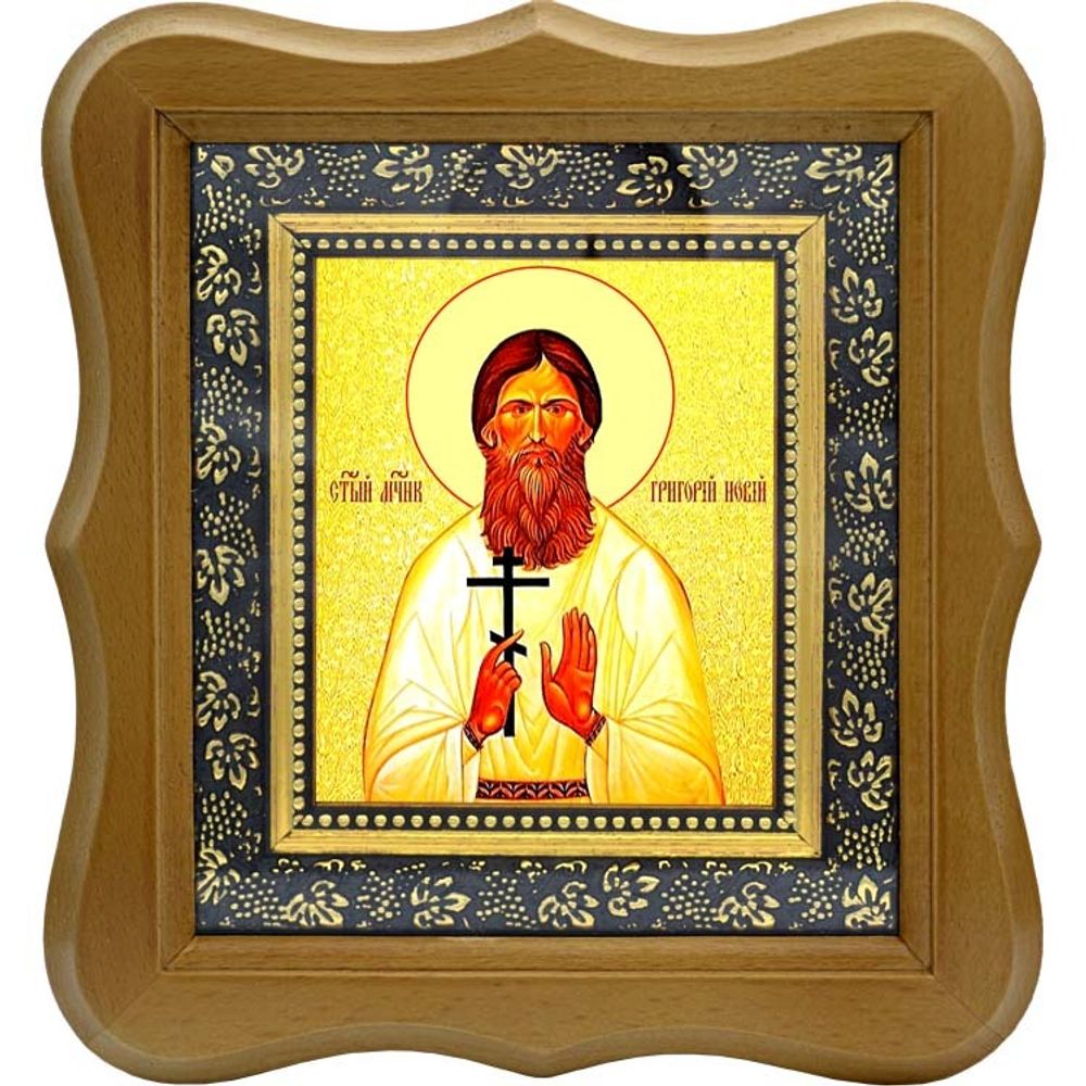 Григорий Распутин (Новый) Святой мученик. Икона на холсте.