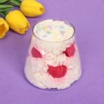 Свеча «Взбитые сливки» 8,5*8,5 см (297 гр), (упаковка 8*8*14 см)