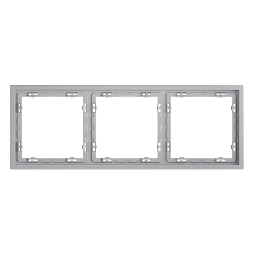 Рамка пластиковая VOLTUM S70 на 3 поста, (серый)