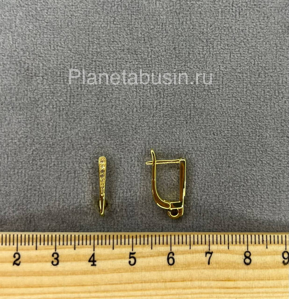 Швензы люкс (Корея) пара с микроцирконами 0555