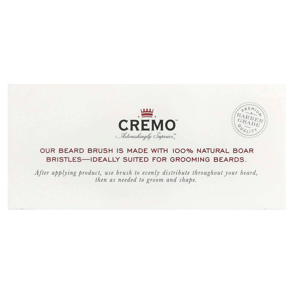Cremo, Натуральная щетка для бороды, 1 шт.