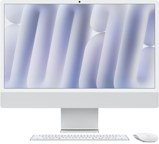 Apple iMac 24" Retina 4,5K, M4 (10C CPU, 10C GPU, 2024), 16 ГБ, 256 ГБ SSD, серебристый