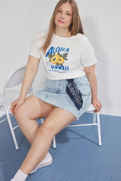 футболка больших размеров TBBSS25BF00064