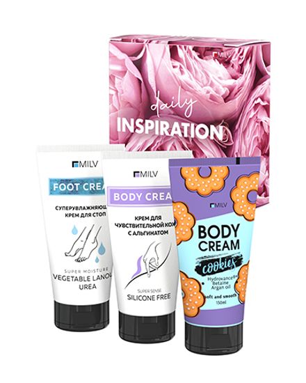 Набор средств для рук и тела «DAILY INSPIRATION» 3 шт. по 150 мл.