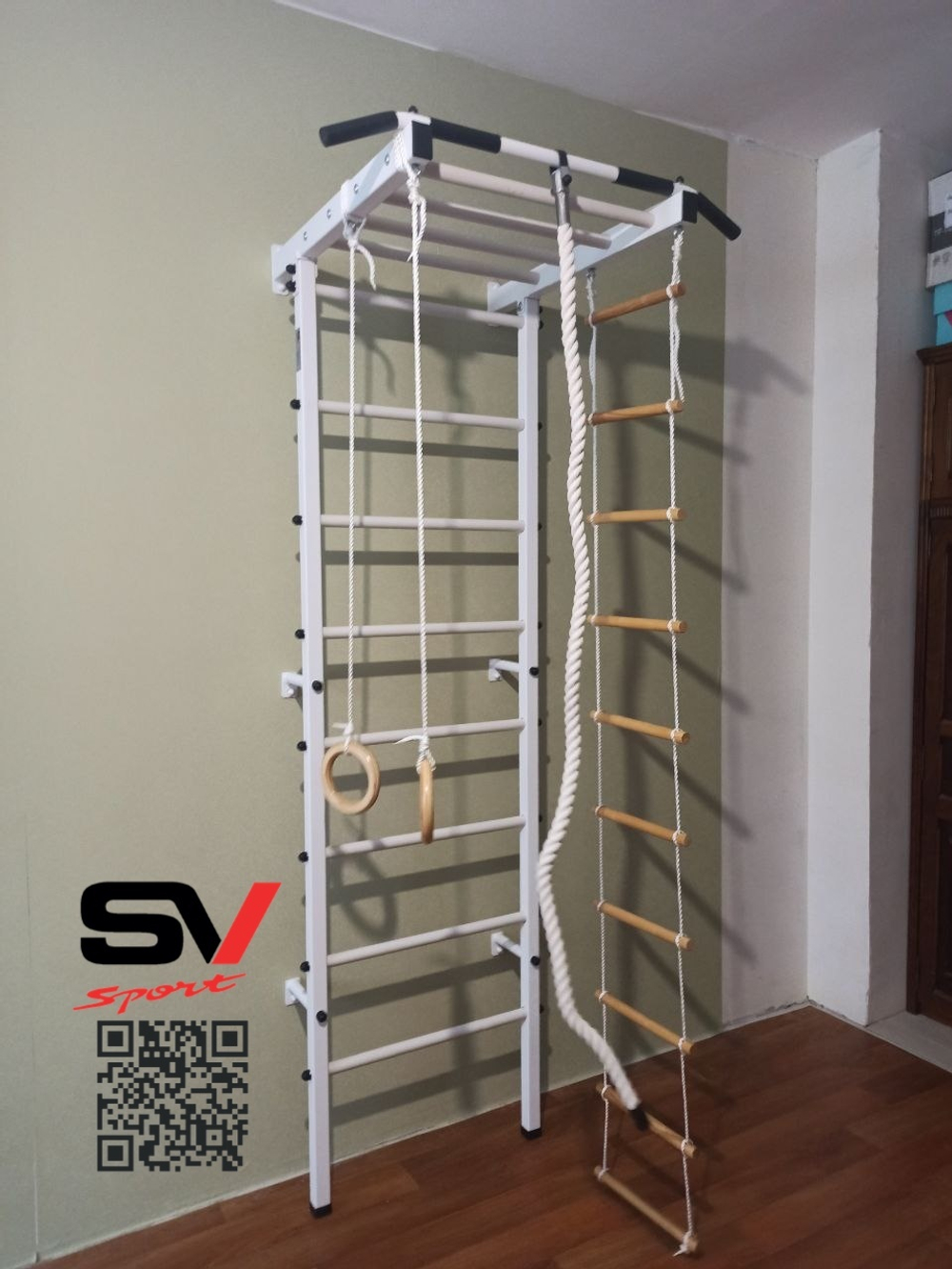 Монтаж шведской стенки Sv Sport в пеноблочные, газоблочные стены