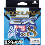 OWNER Шнур Kizuna EX X8 Broad PE invisible blue 150м 0.29мм 24.0кг