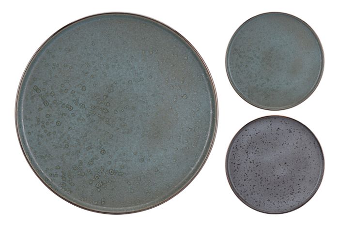 Тарелка обеденная керамическая серая 27 см Garda Decor Q75600360