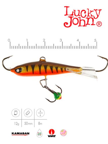 Балансир Lucky John NORDIC 4 с тр. 40мм/41H блистер