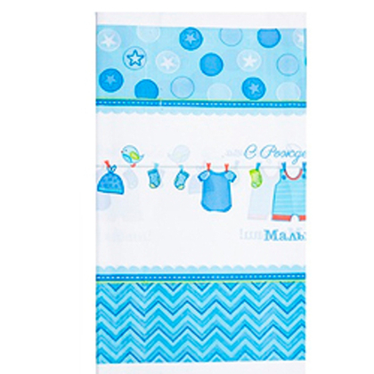 Скатерть-п-э-С-Рожден-Малыш-1,4х2,6м