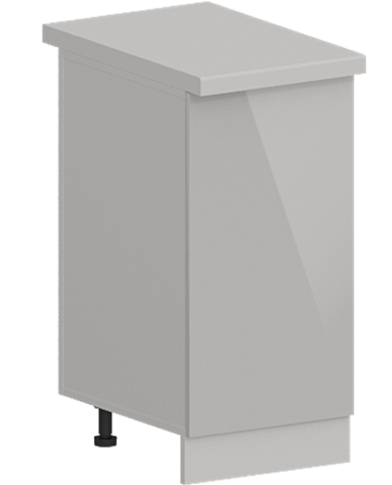 Кухня Модуль ШН 400 Графит / Белый Глянец