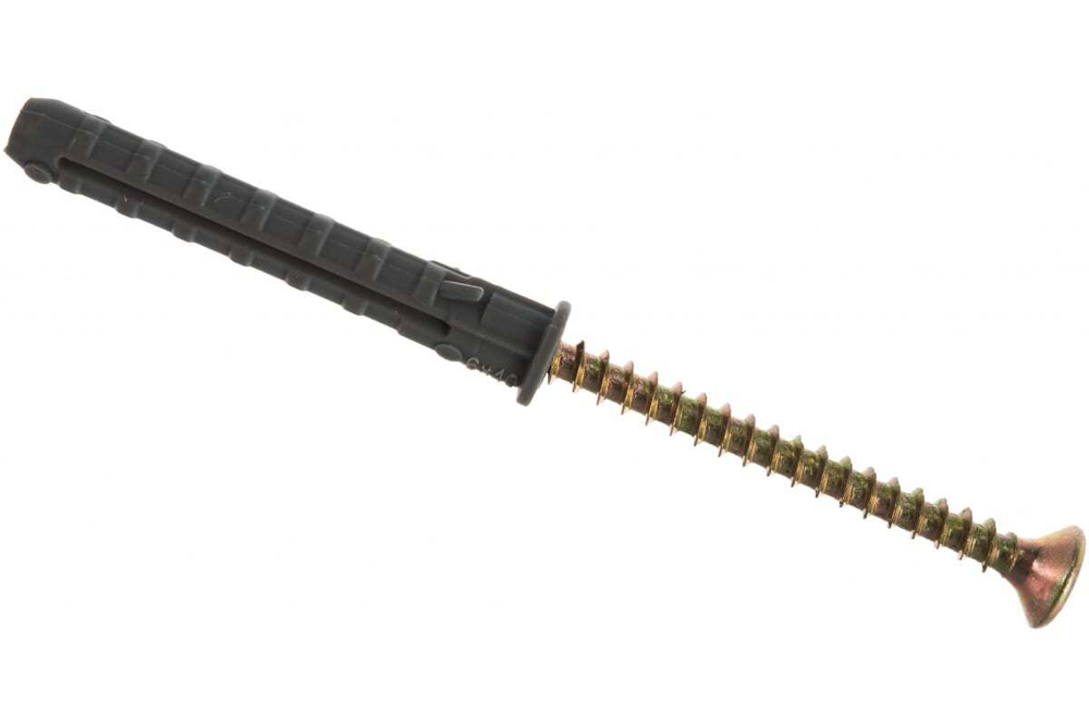 Дюбель Зубр СТАНДАРТ с шурупом, 6x40мм, 10шт 30661-06-40