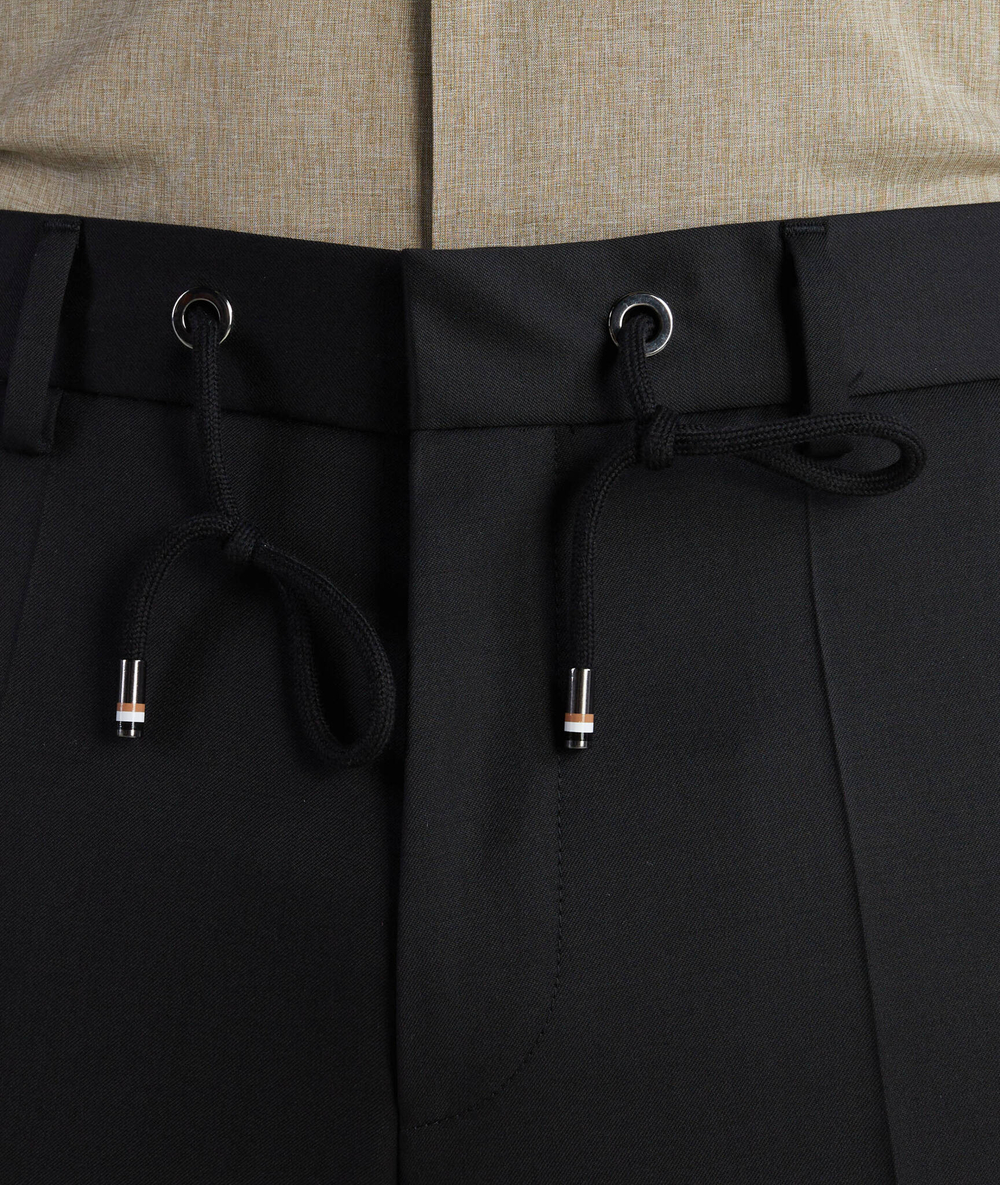 хлопковое штаны h-genius-ds-b1 BOSS BLACK - черный(50469169)