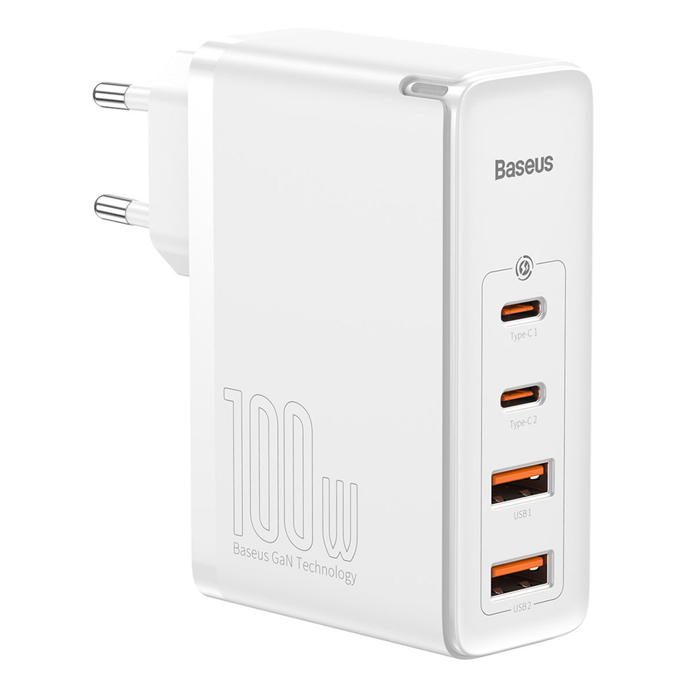 Зарядное устройство Baseus GaN2 Pro Quick Charger 2C+2U 100W - White