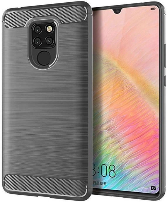 Чехол для Huawei Mate 20X цвет Gray (серый), серия Carbon от Caseport