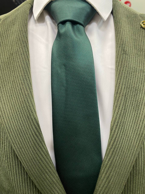 Галстук зеленый широкий