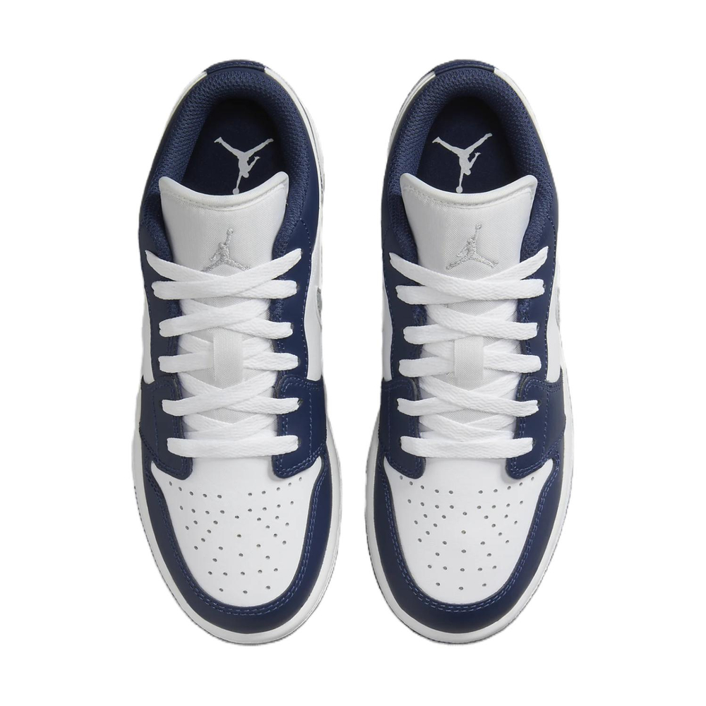 Jordan Air Jordan 1 Low top Basketball Shoes Gray Blue Unisex