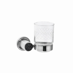 Boheme Стакан настенный ROYALE CRISTAL BLACK ХРОМ